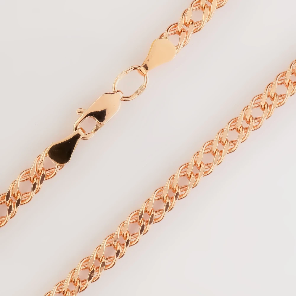 Цепь из красного золота 585 пробы