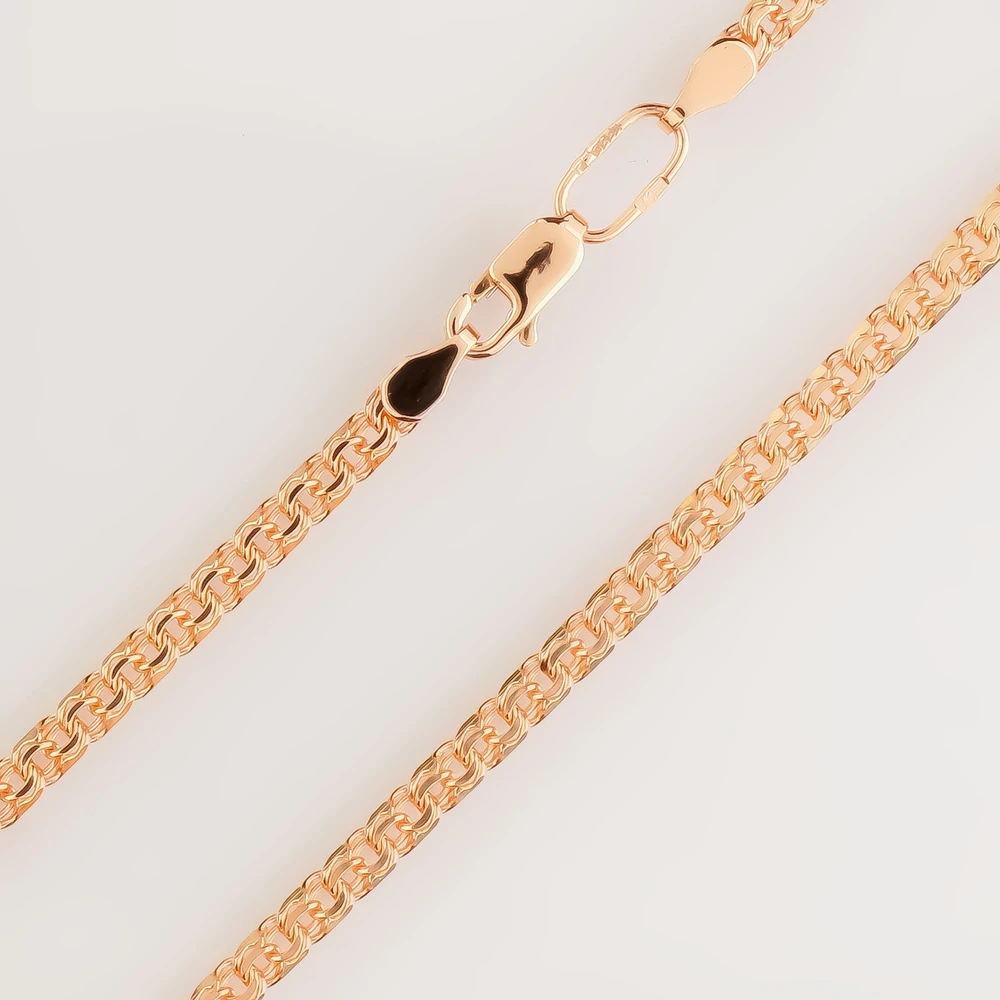 Цепь из красного золота 585 пробы