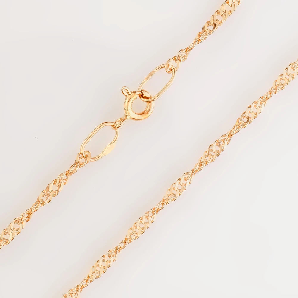 Цепь из красного золота 585 пробы