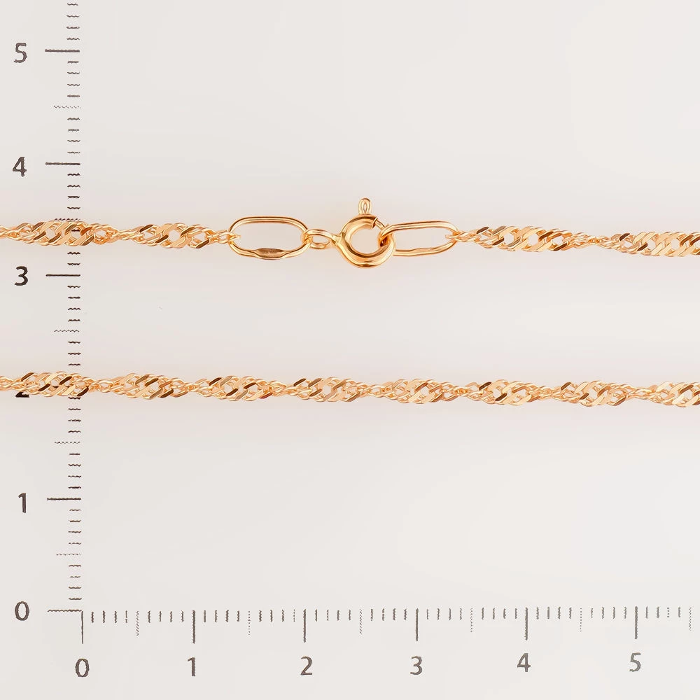 Цепь из красного золота 585 пробы