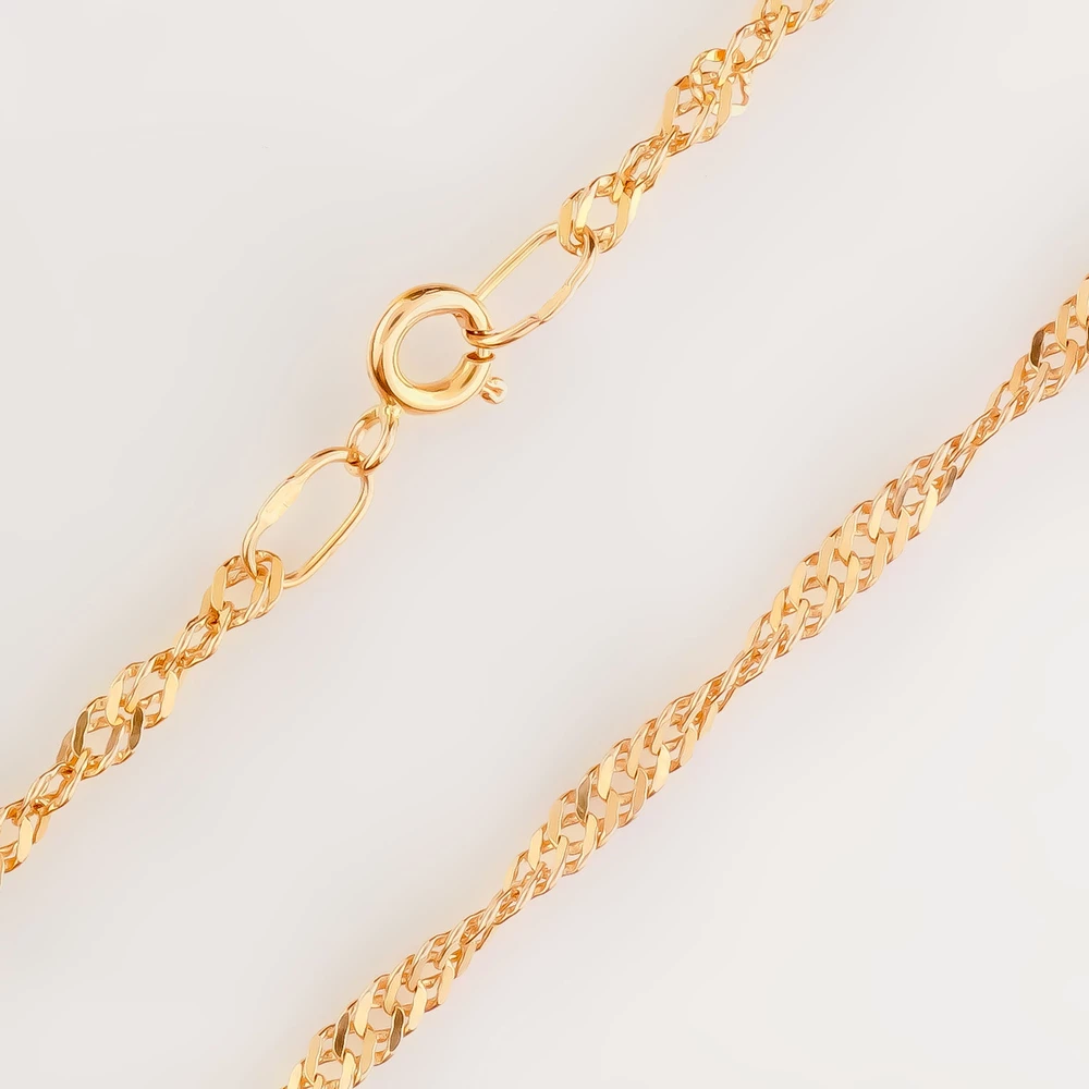 Цепь из красного золота 585 пробы