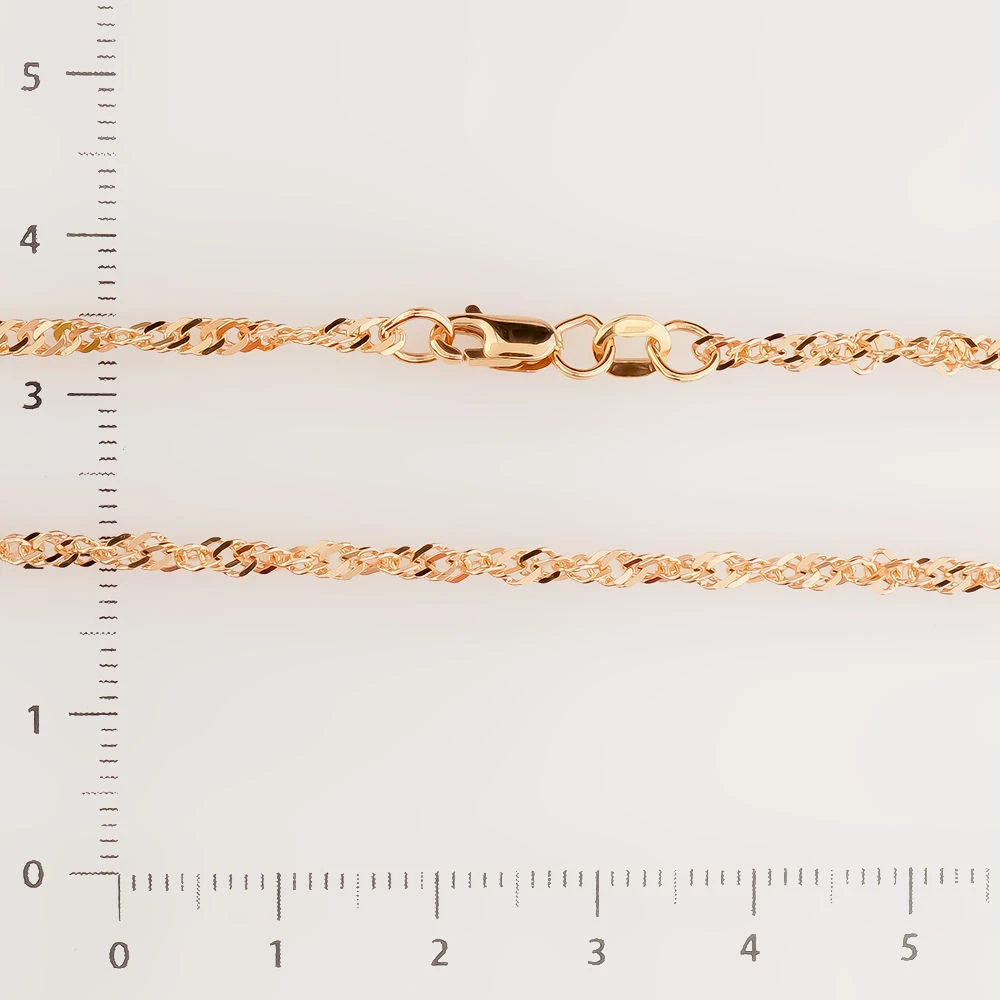 Цепь из красного золота 585 пробы