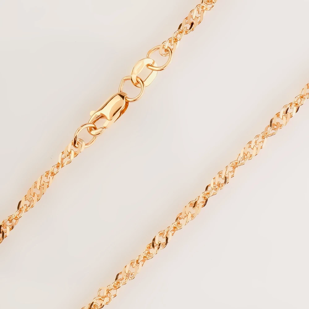 Цепь из красного золота 585 пробы