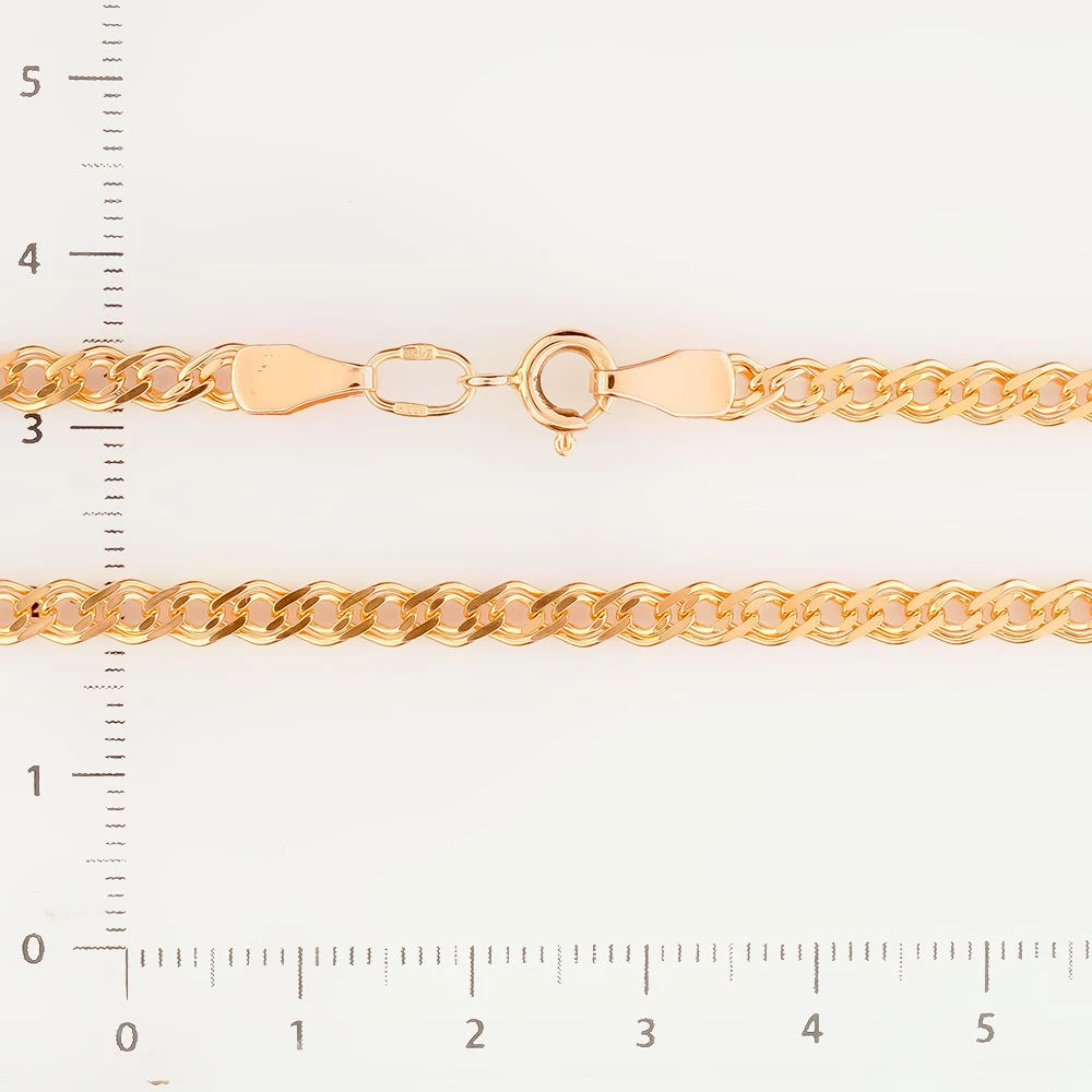 Цепь из красного золота 585 пробы