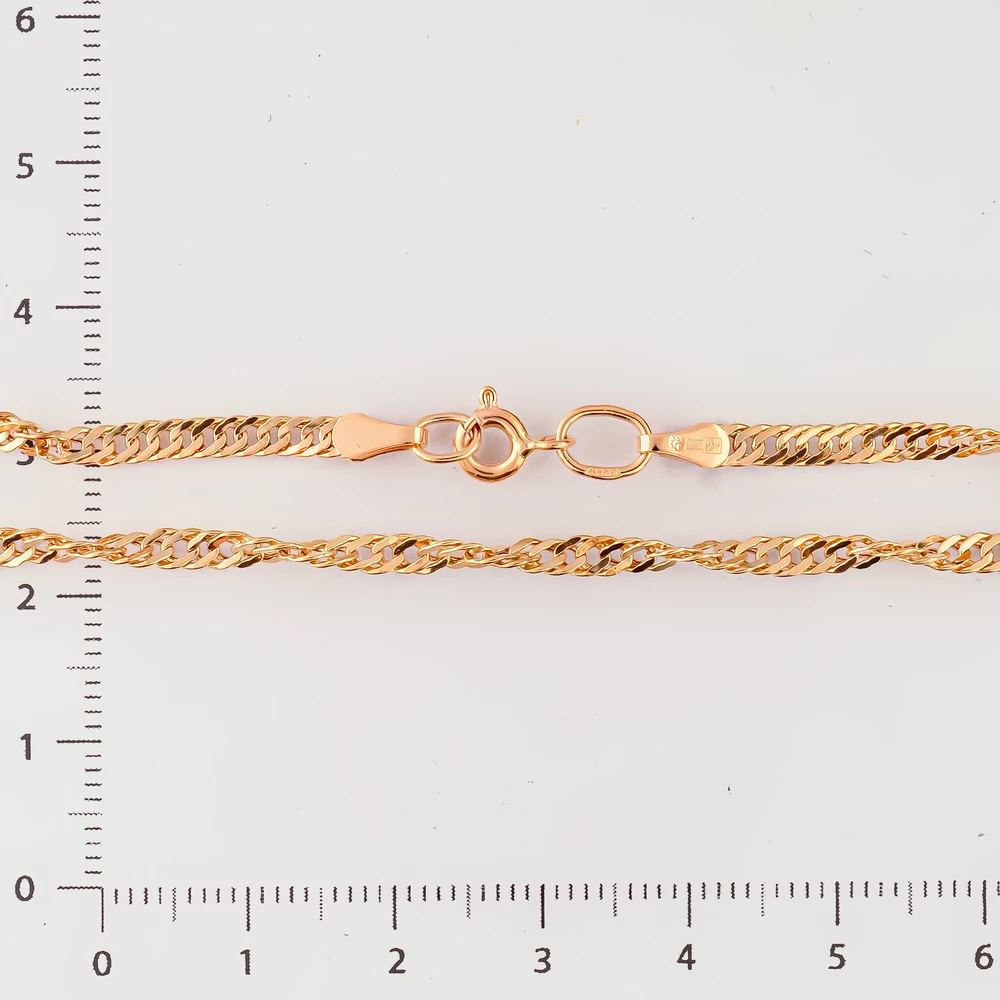 Цепь из красного золота 585 пробы