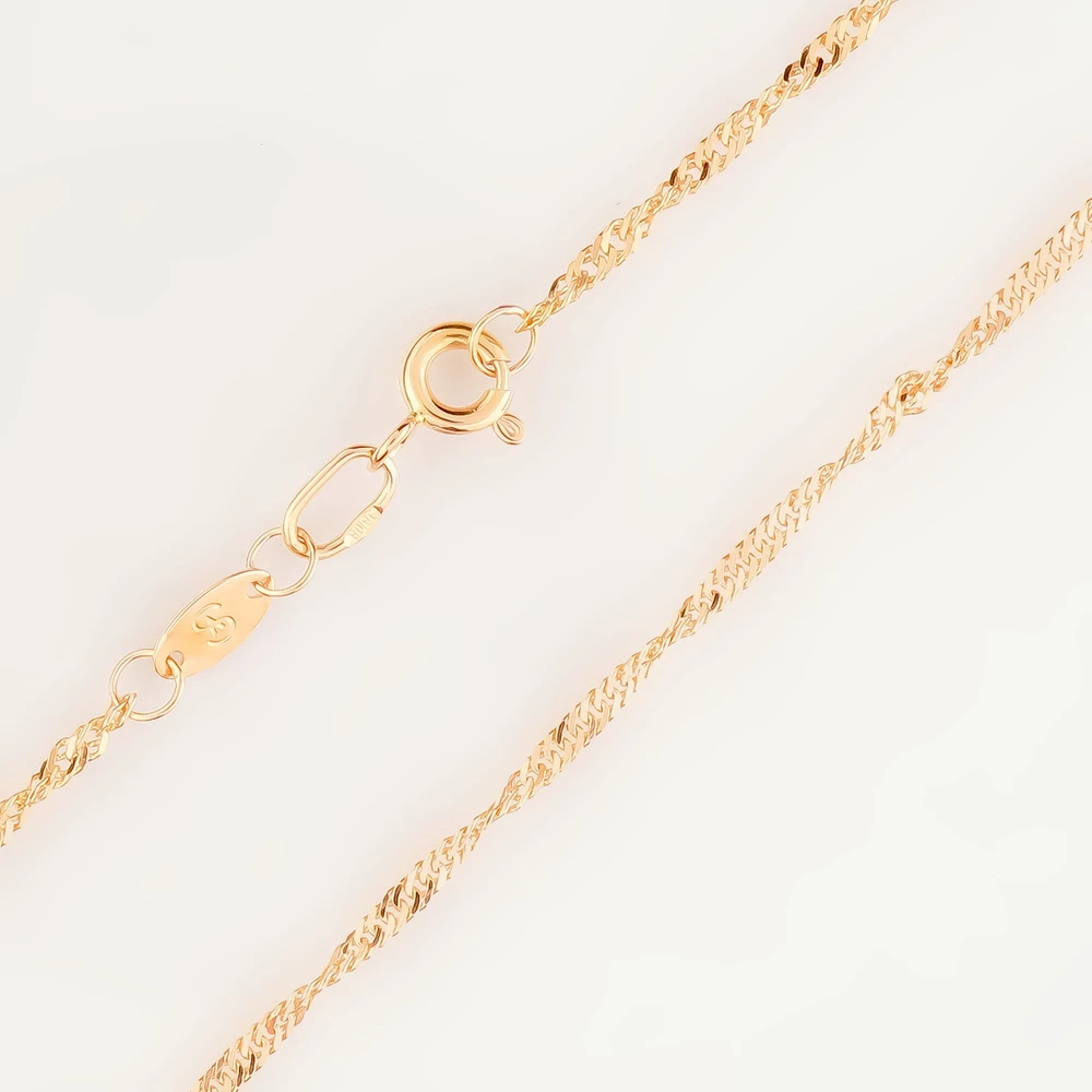 Цепь из красного золота 585 пробы