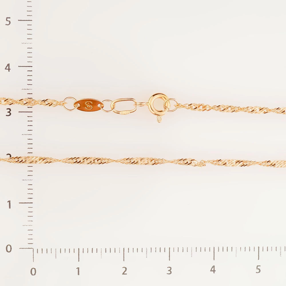 Цепь из красного золота 585 пробы