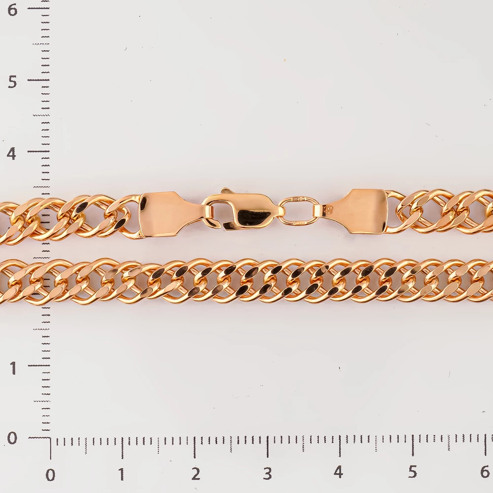 Цепь из красного золота 585 пробы