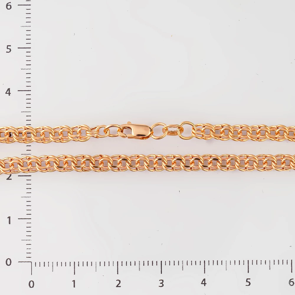 Цепь из красного золота 585 пробы