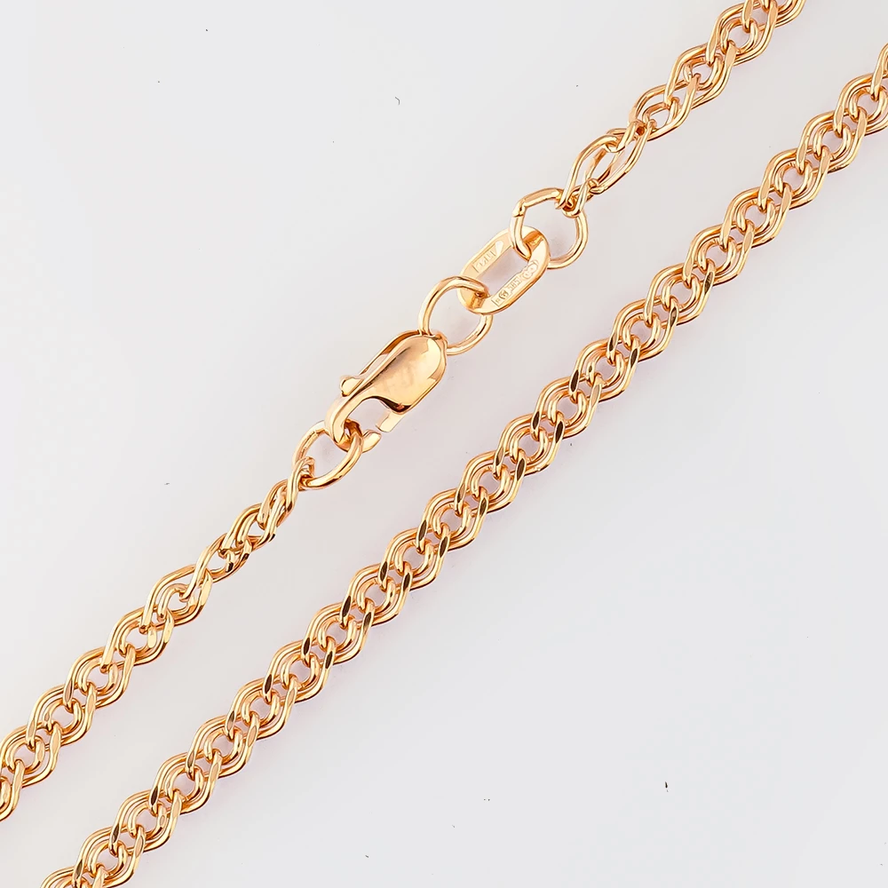 Цепь из красного золота 585 пробы