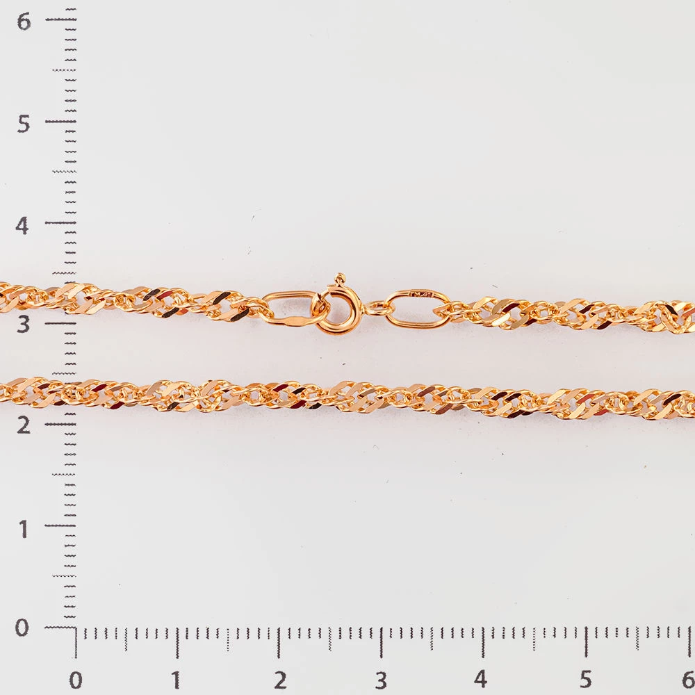 Цепь из красного золота 585 пробы