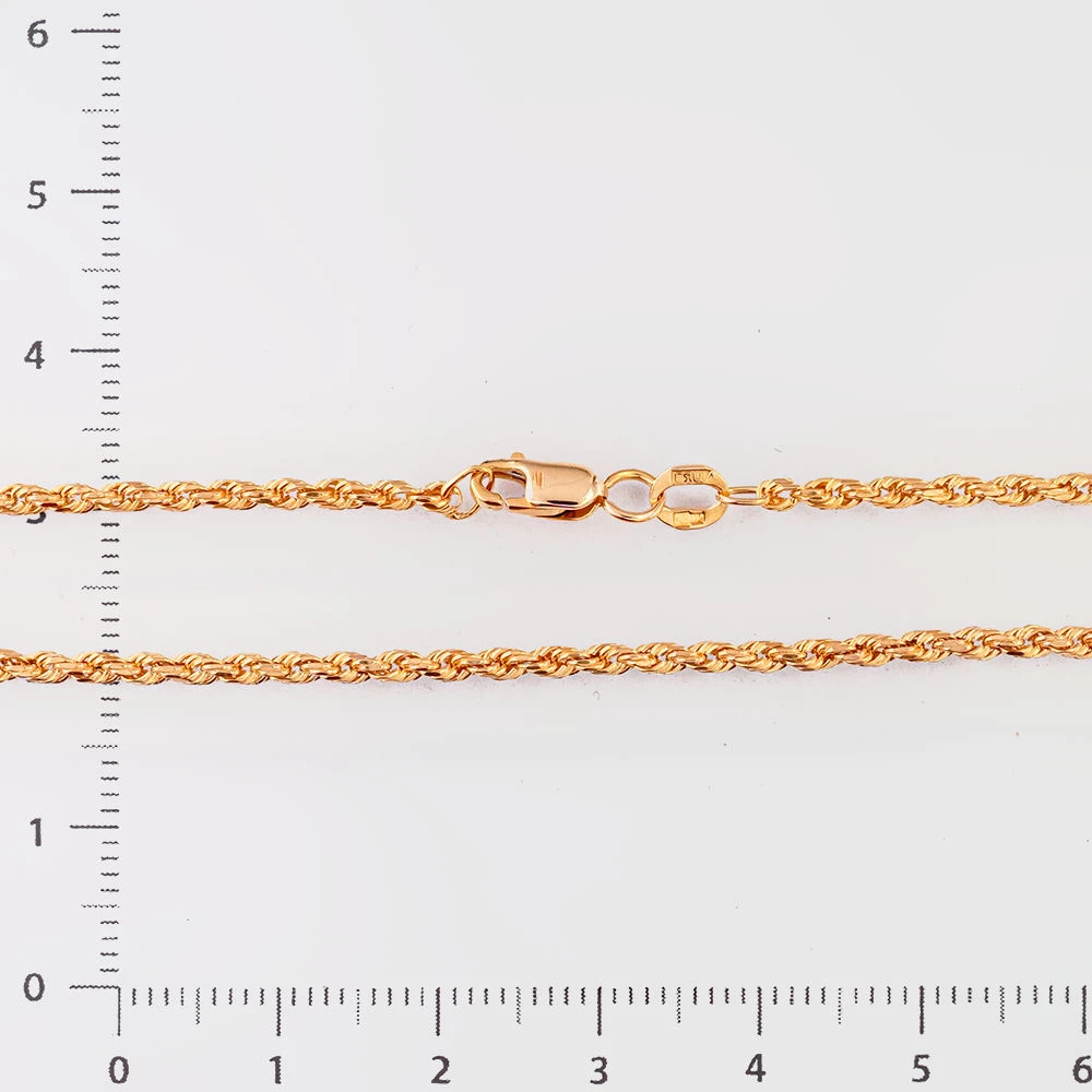 Цепь из красного золота 585 пробы