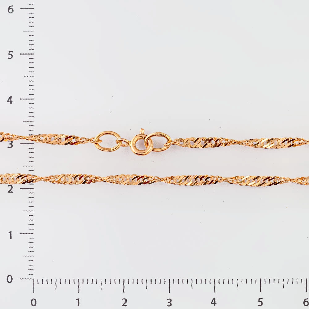 Цепь из красного золота 585 пробы