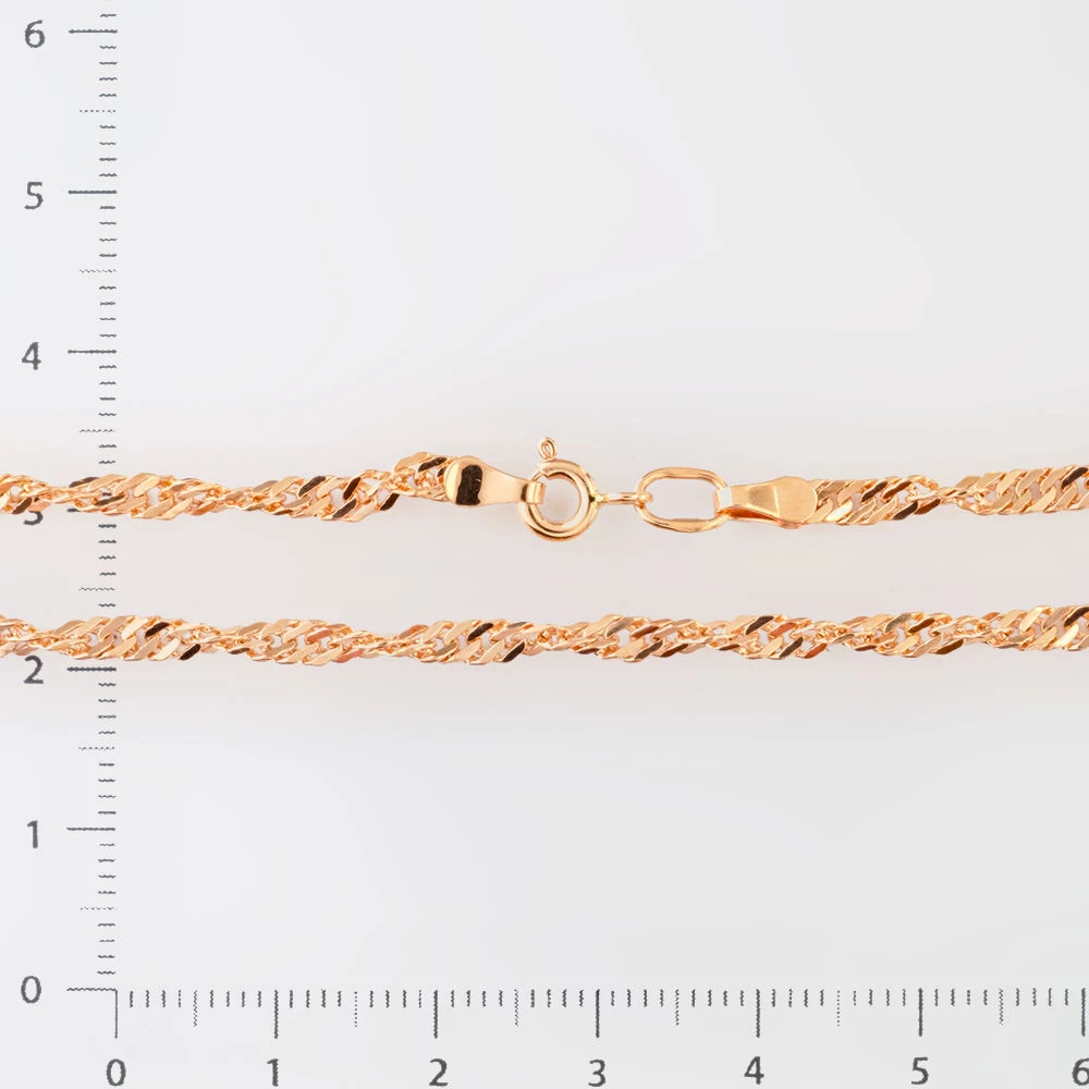 Цепь из красного золота 585 пробы