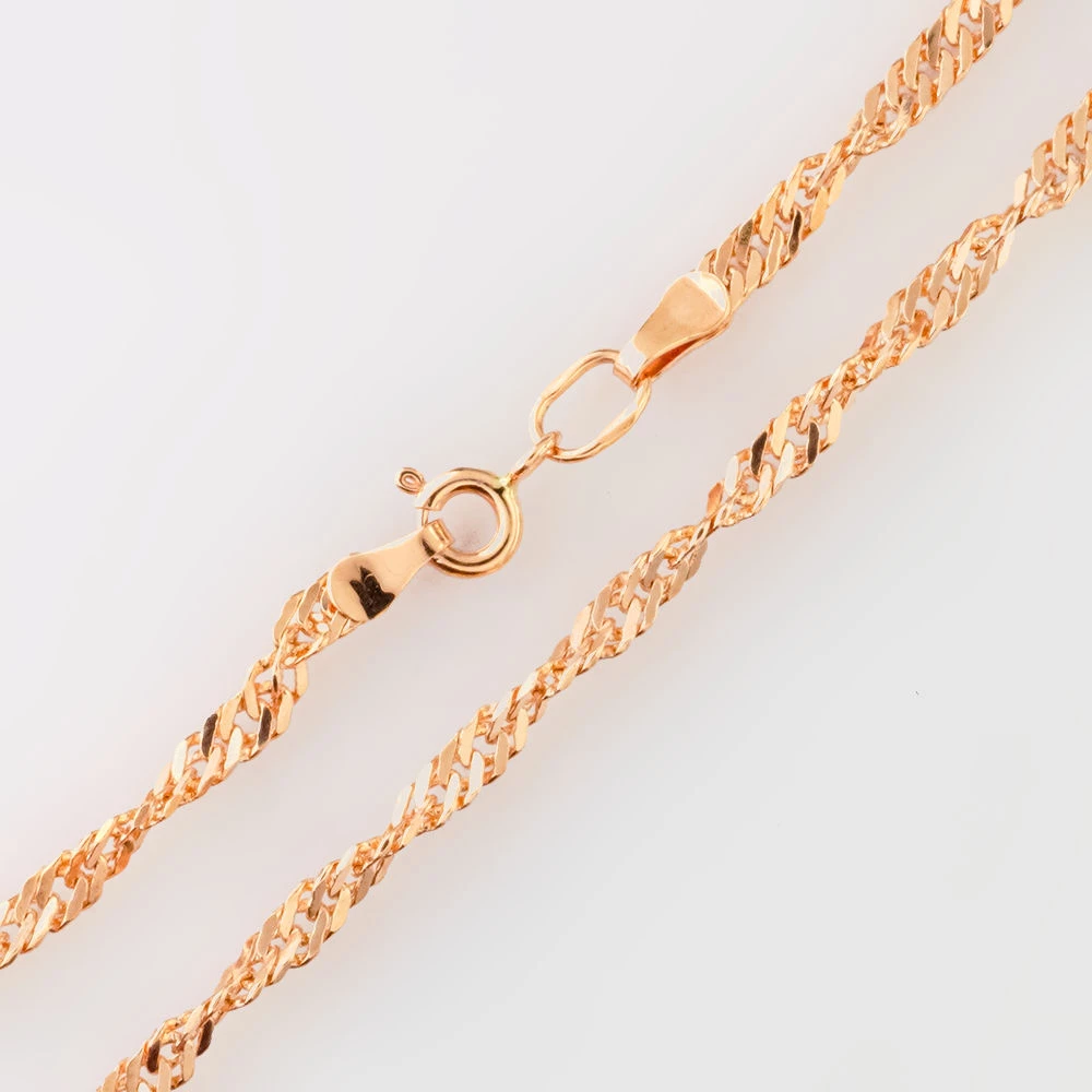 Цепь из красного золота 585 пробы