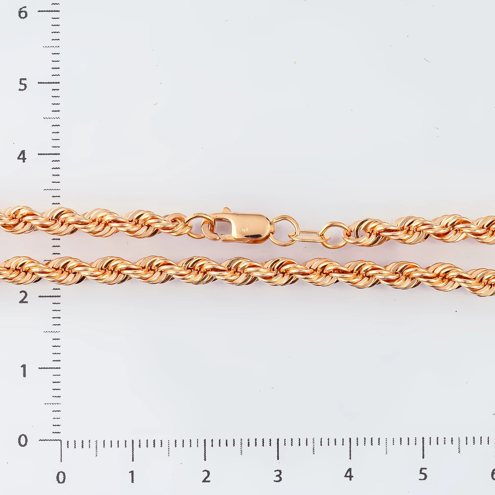 Цепь из красного золота 585 пробы