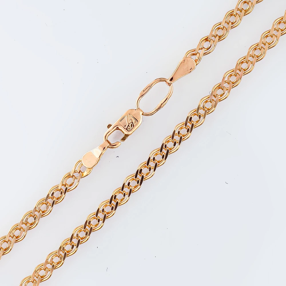 Цепь из красного золота 585 пробы