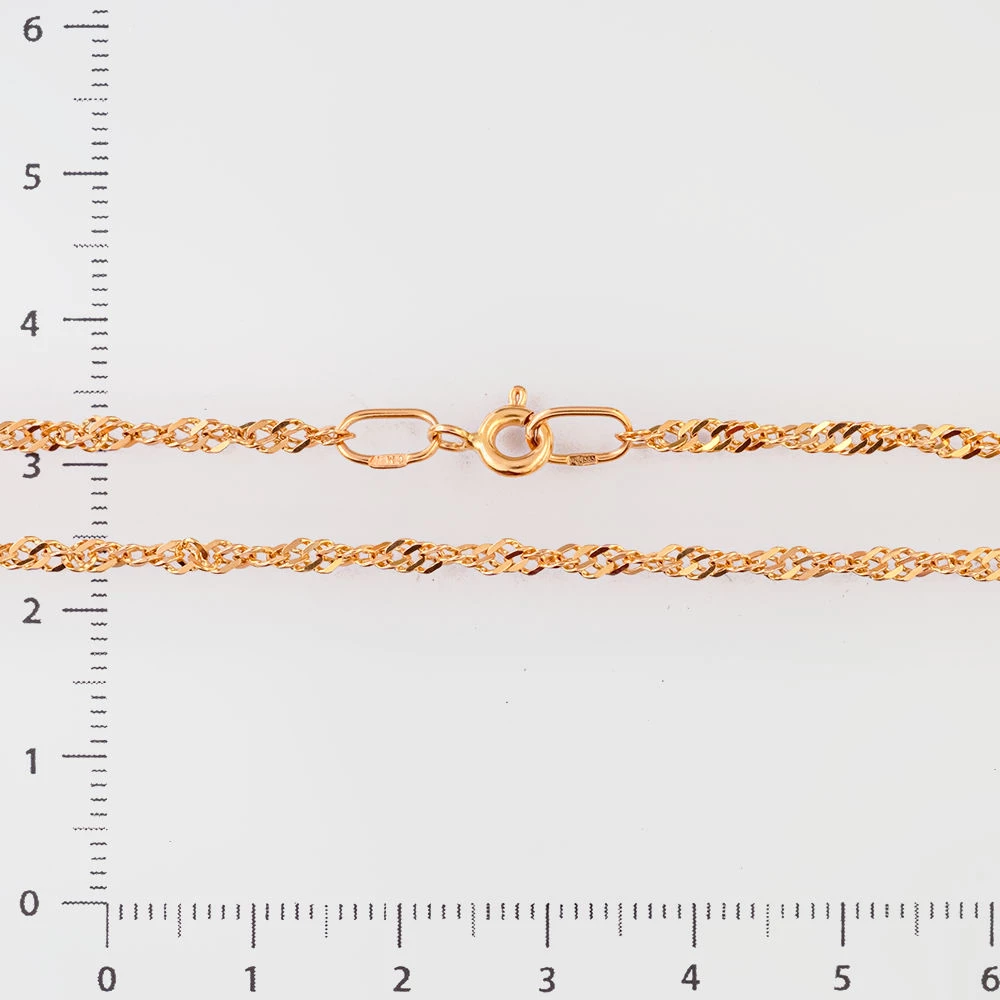 Цепь из красного золота 585 пробы