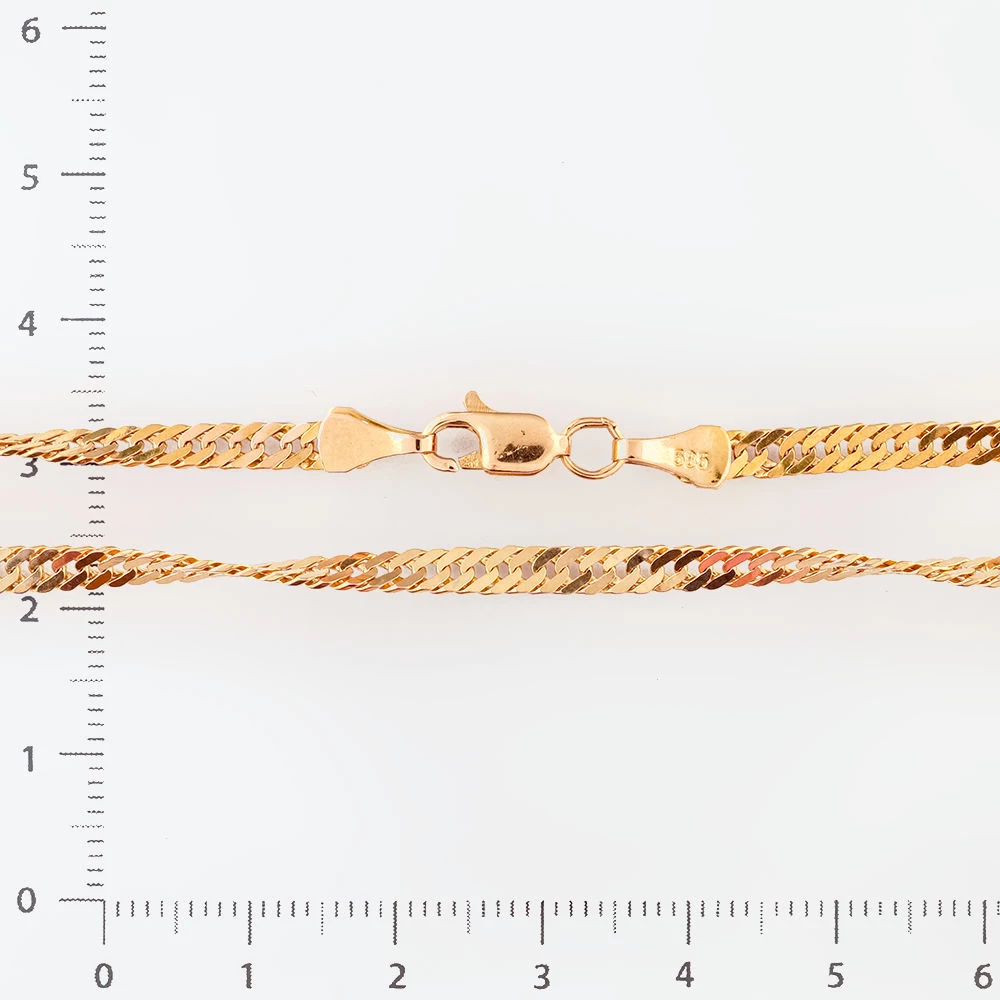 Цепь из красного золота 585 пробы