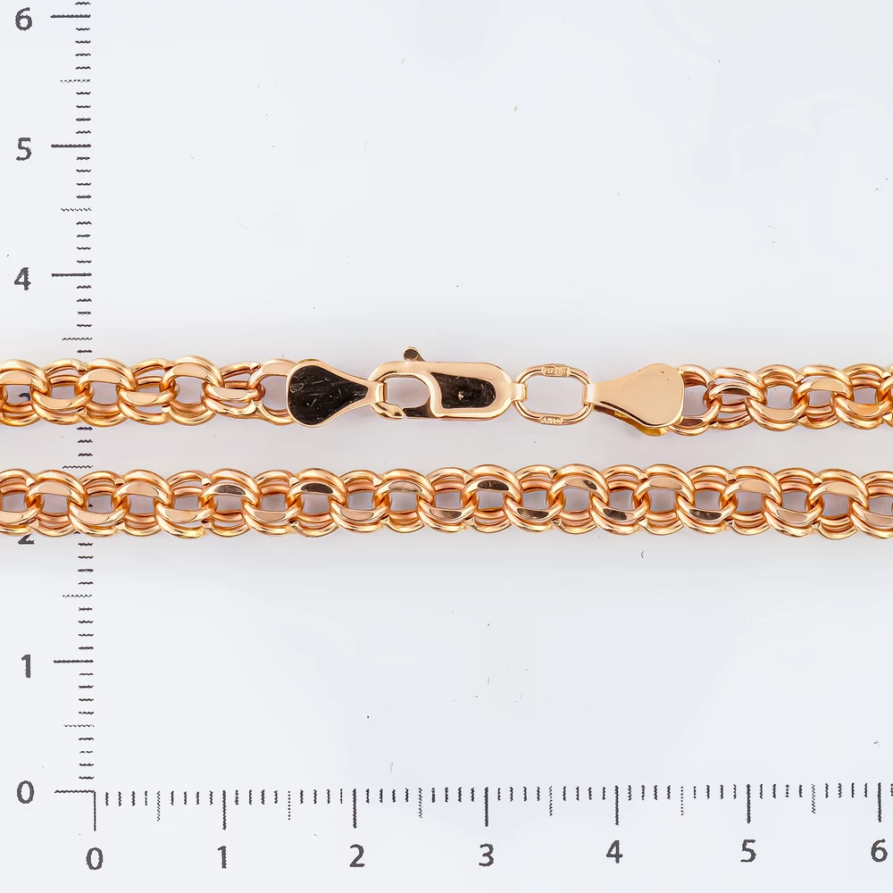 Цепь из красного золота 585 пробы