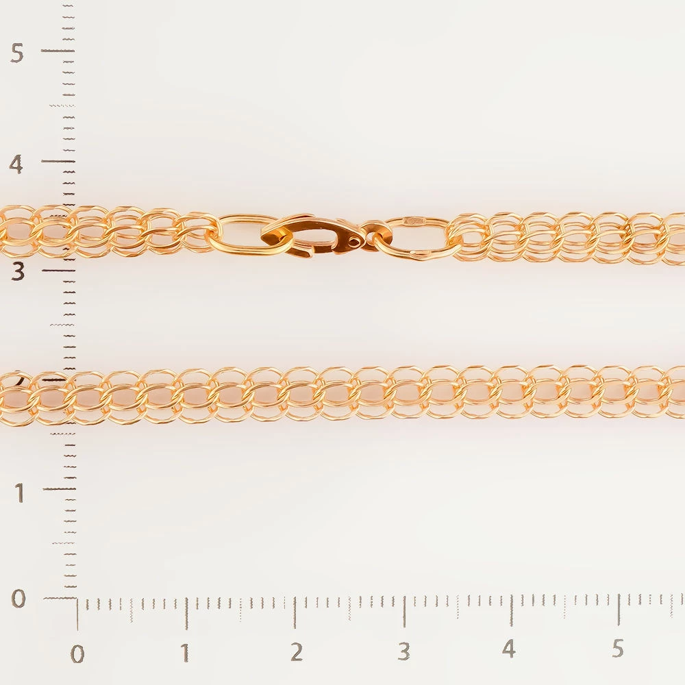 Цепь из красного золота 585 пробы