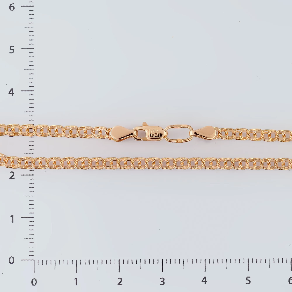 Цепь из красного золота 585 пробы