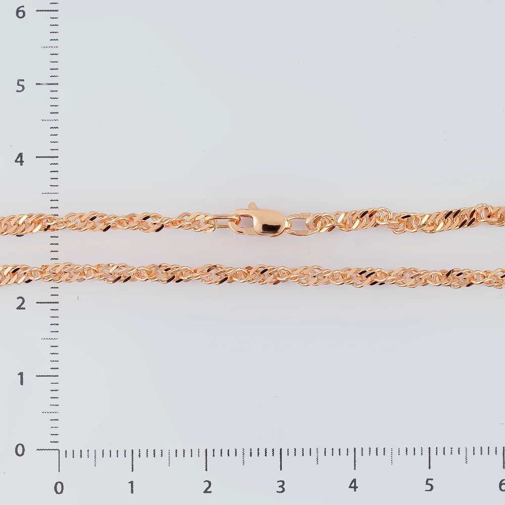 Цепь из красного золота 585 пробы