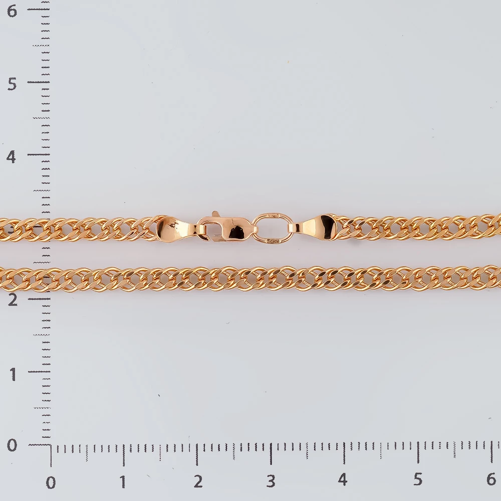 Цепь из красного золота 585 пробы