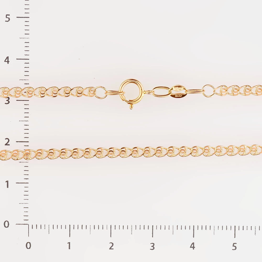 Цепь из красного золота 585 пробы