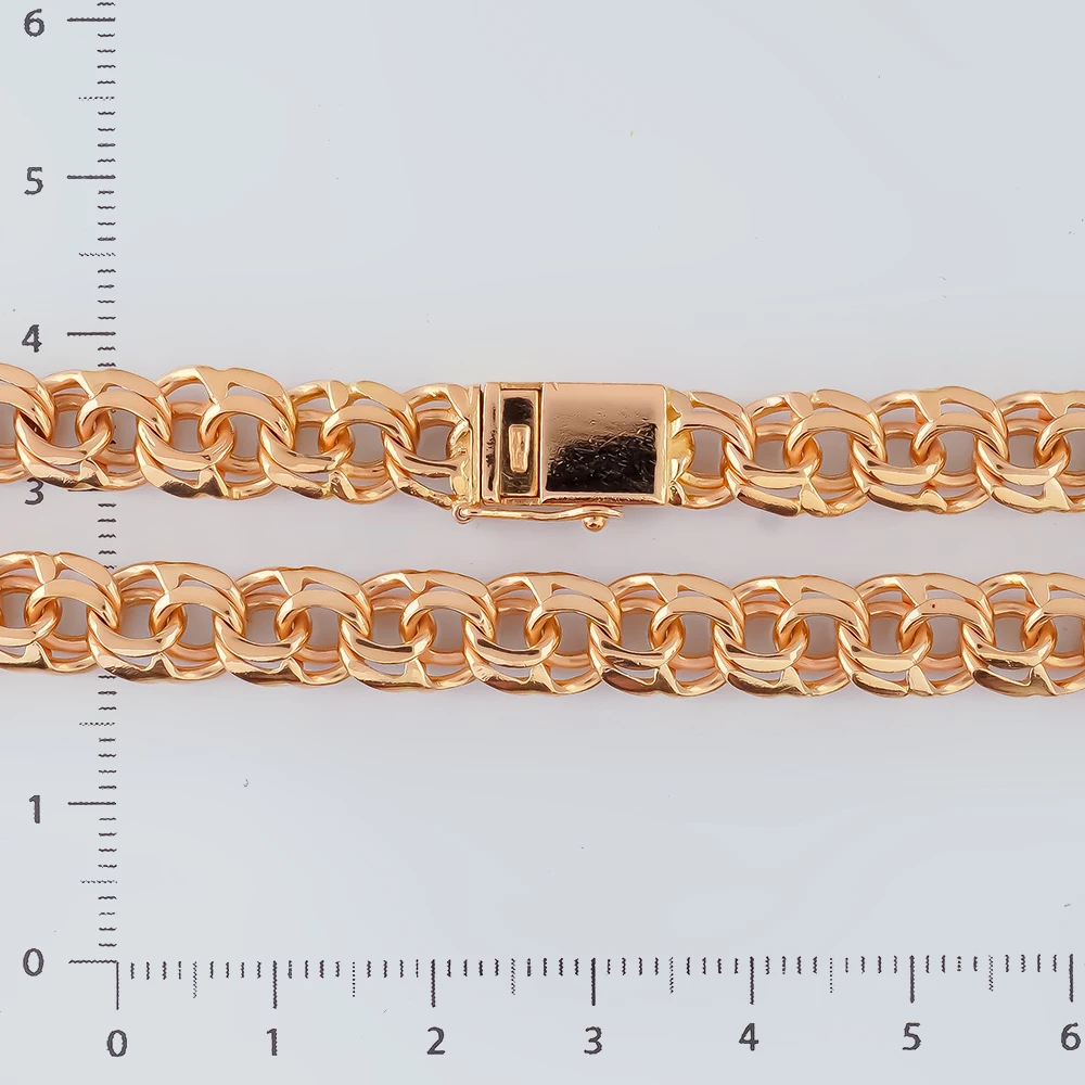 Цепь из красного золота 500 пробы