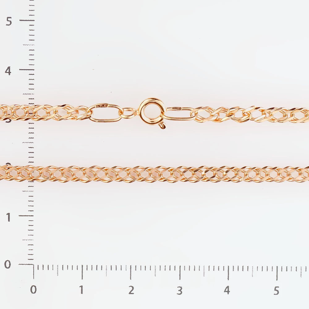 Цепь из красного золота 585 пробы