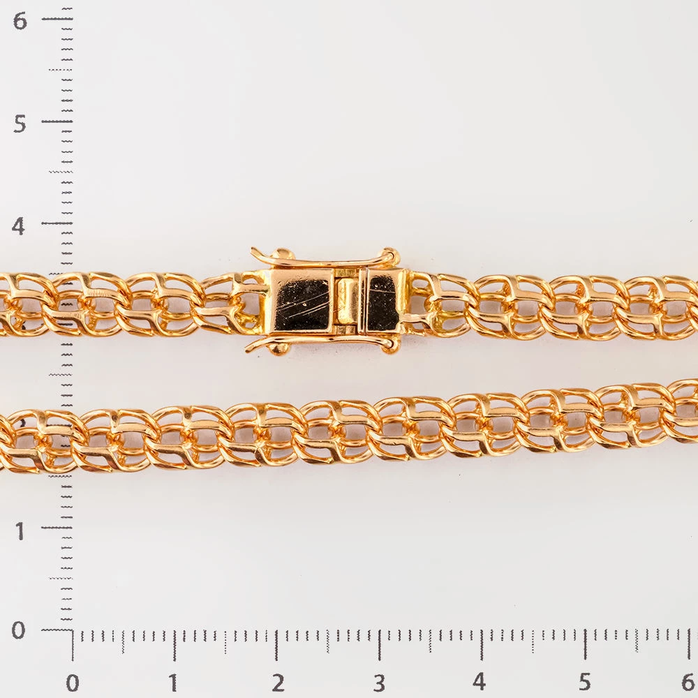 Цепь из красного золота 585 пробы