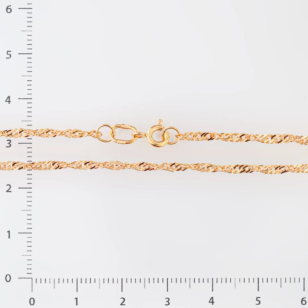 Цепь из красного золота 585 пробы