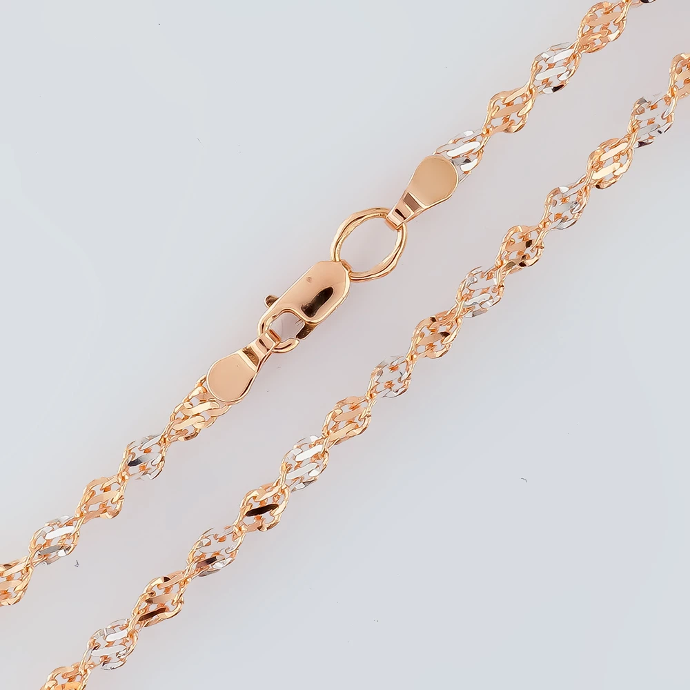 Цепь из красного золота 585 пробы