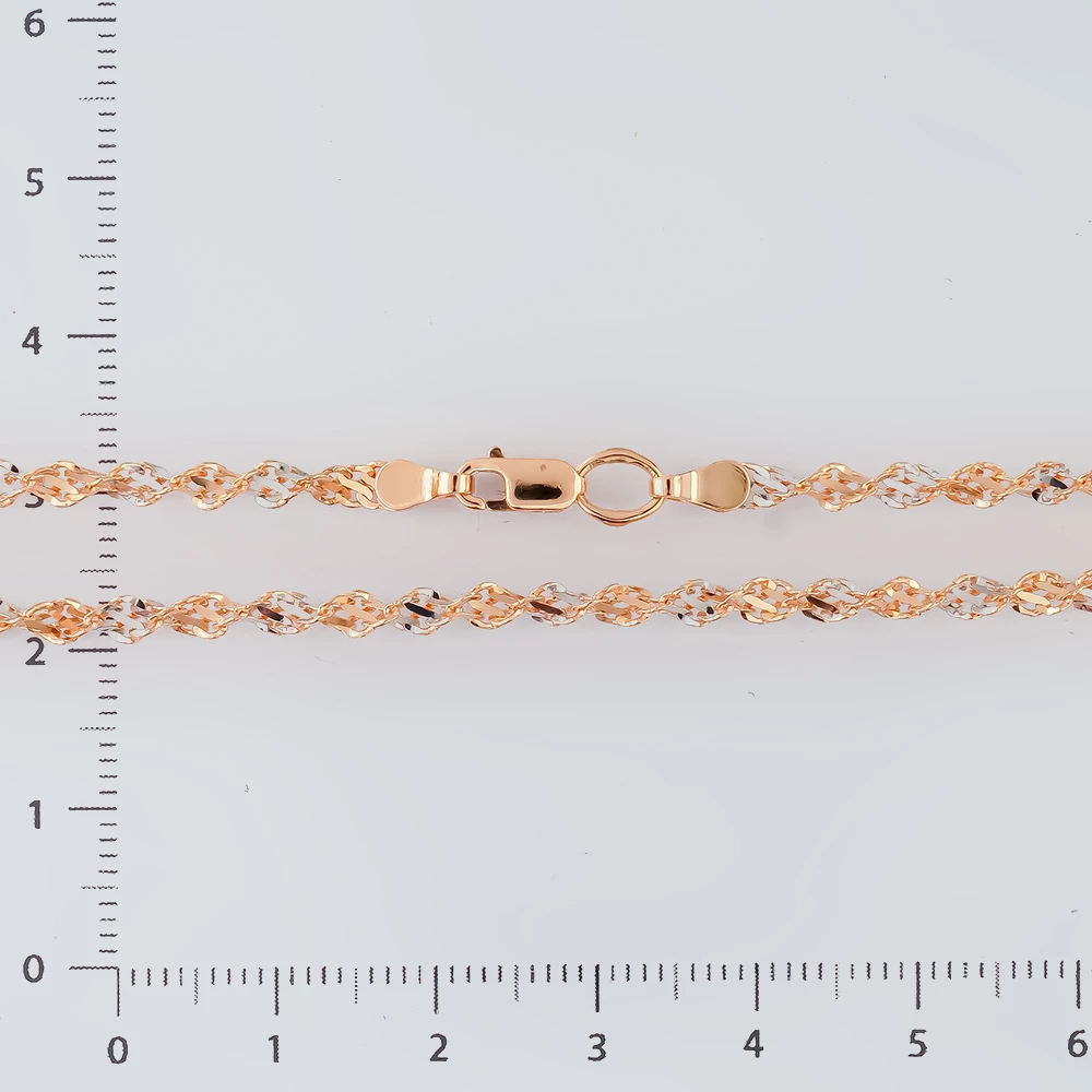 Цепь из красного золота 585 пробы