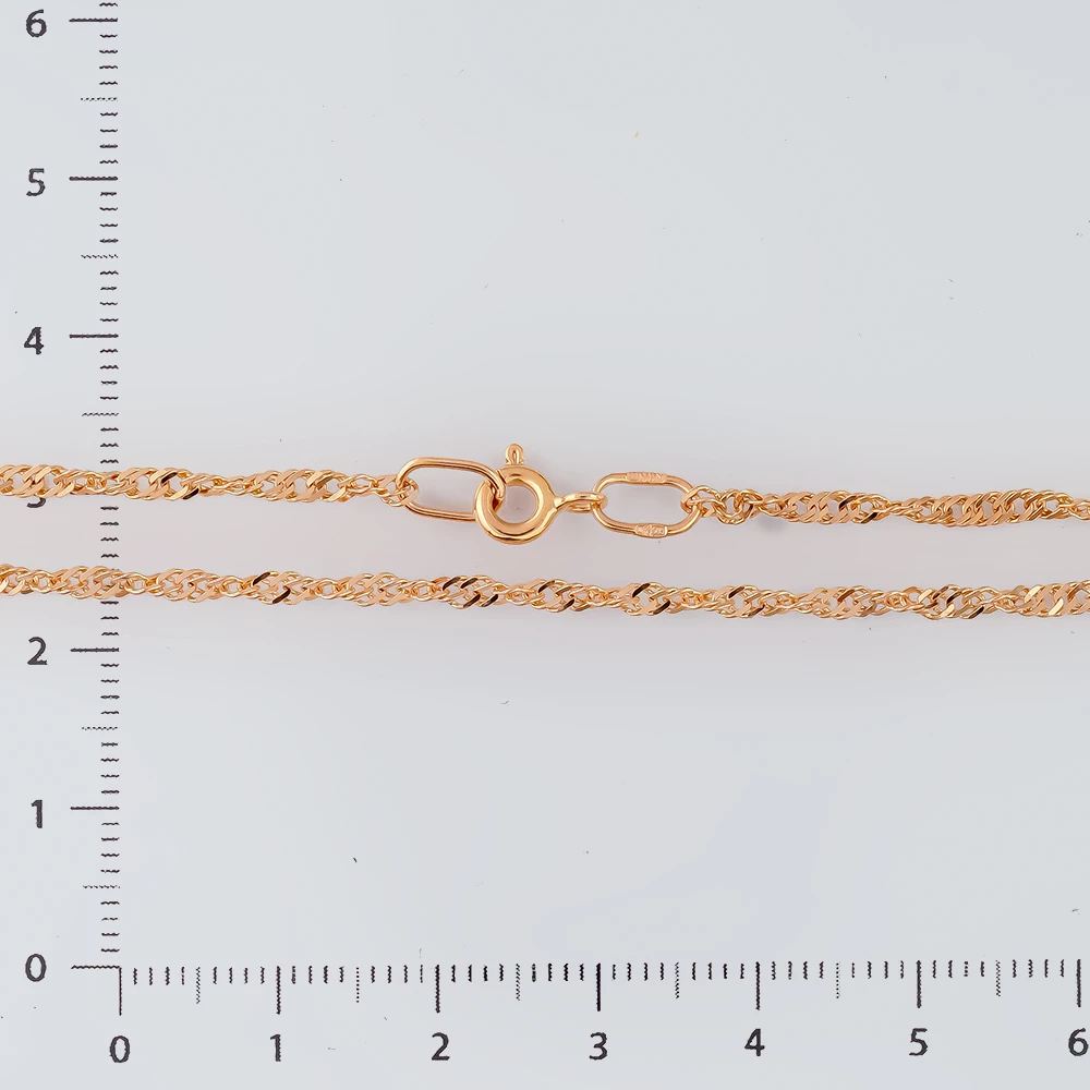 Цепь из красного золота 585 пробы