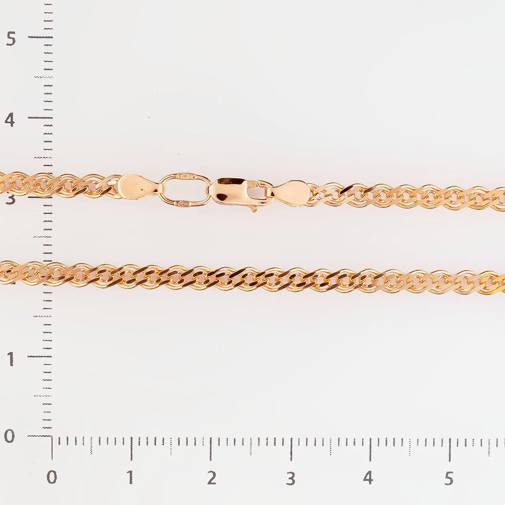 Цепь из красного золота 585 пробы