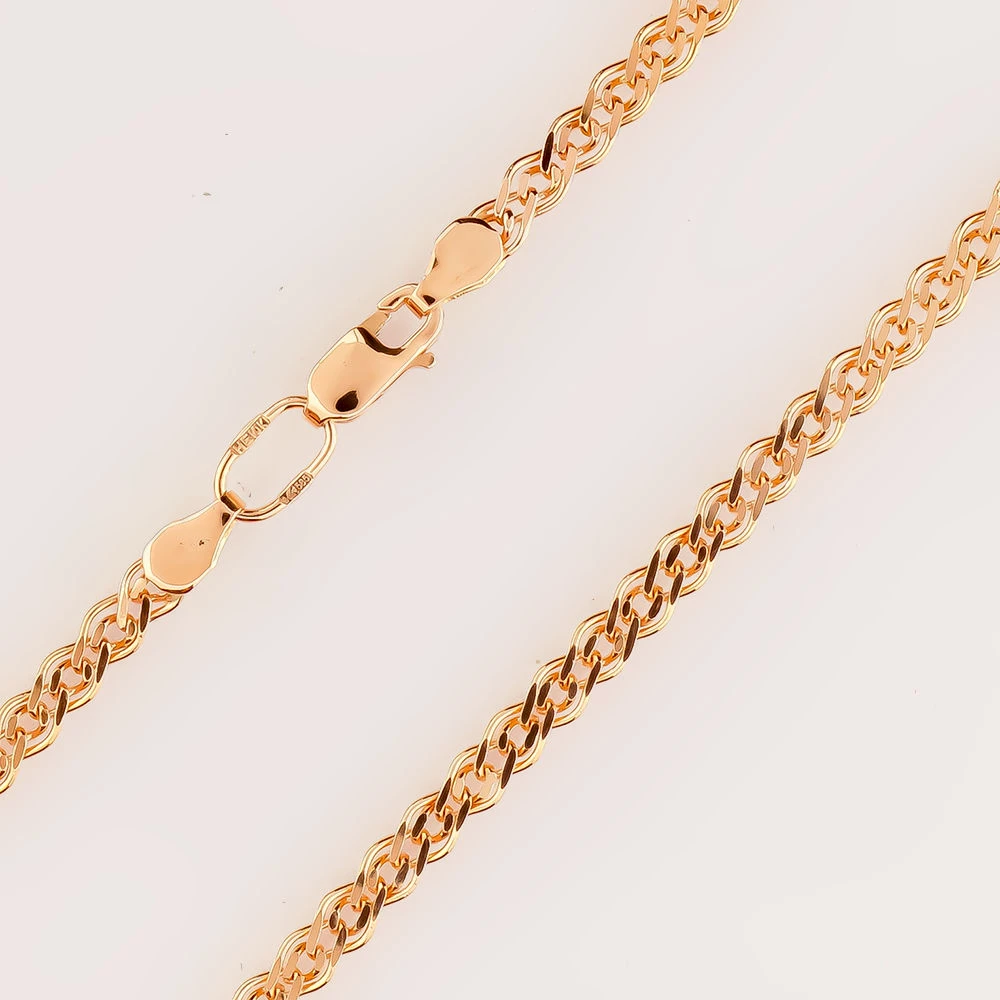 Цепь из красного золота 585 пробы