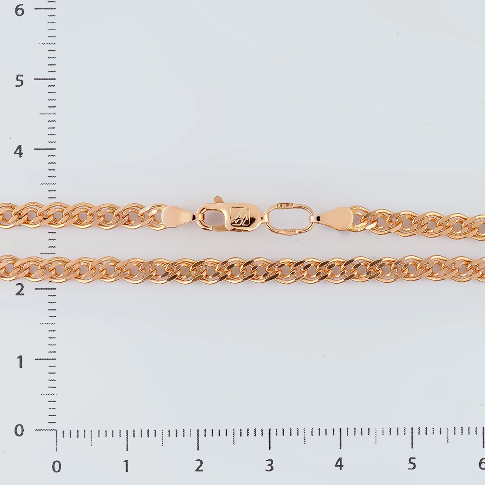 Цепь из красного золота 585 пробы