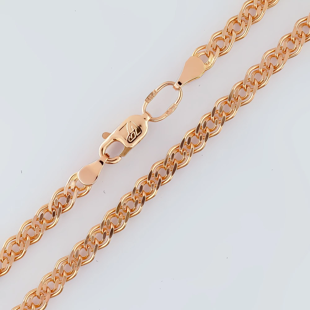 Цепь из красного золота 585 пробы