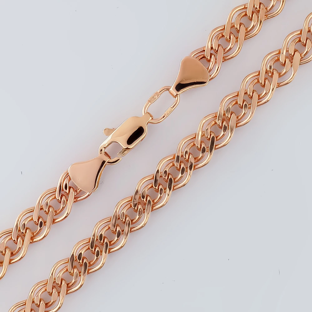 Цепь из красного золота 585 пробы