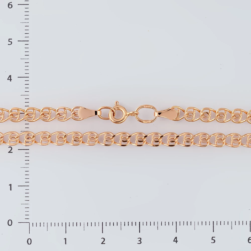 Цепь из красного золота 585 пробы