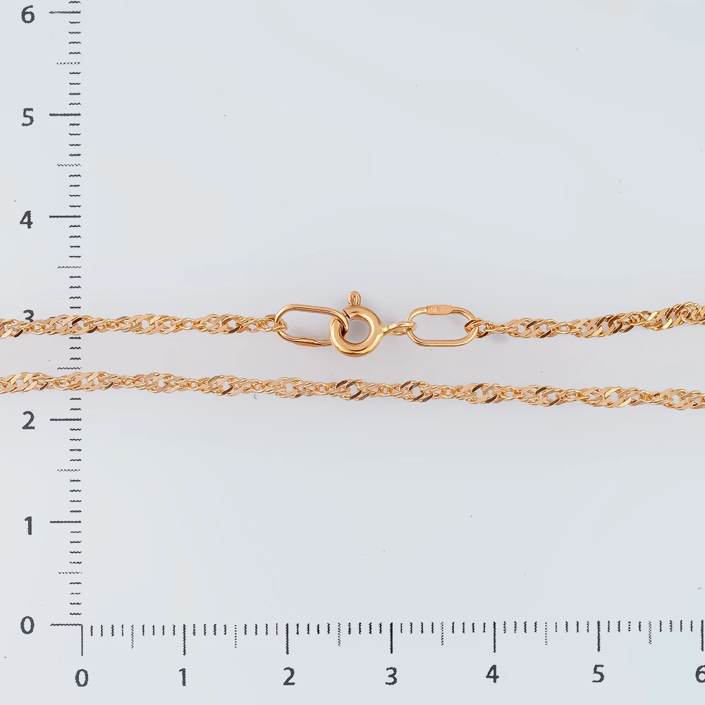 Цепь из красного золота 585 пробы