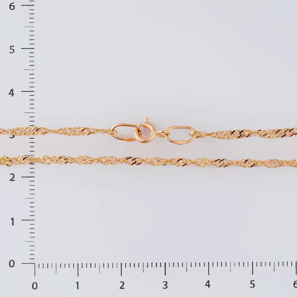 Цепь из красного золота 585 пробы