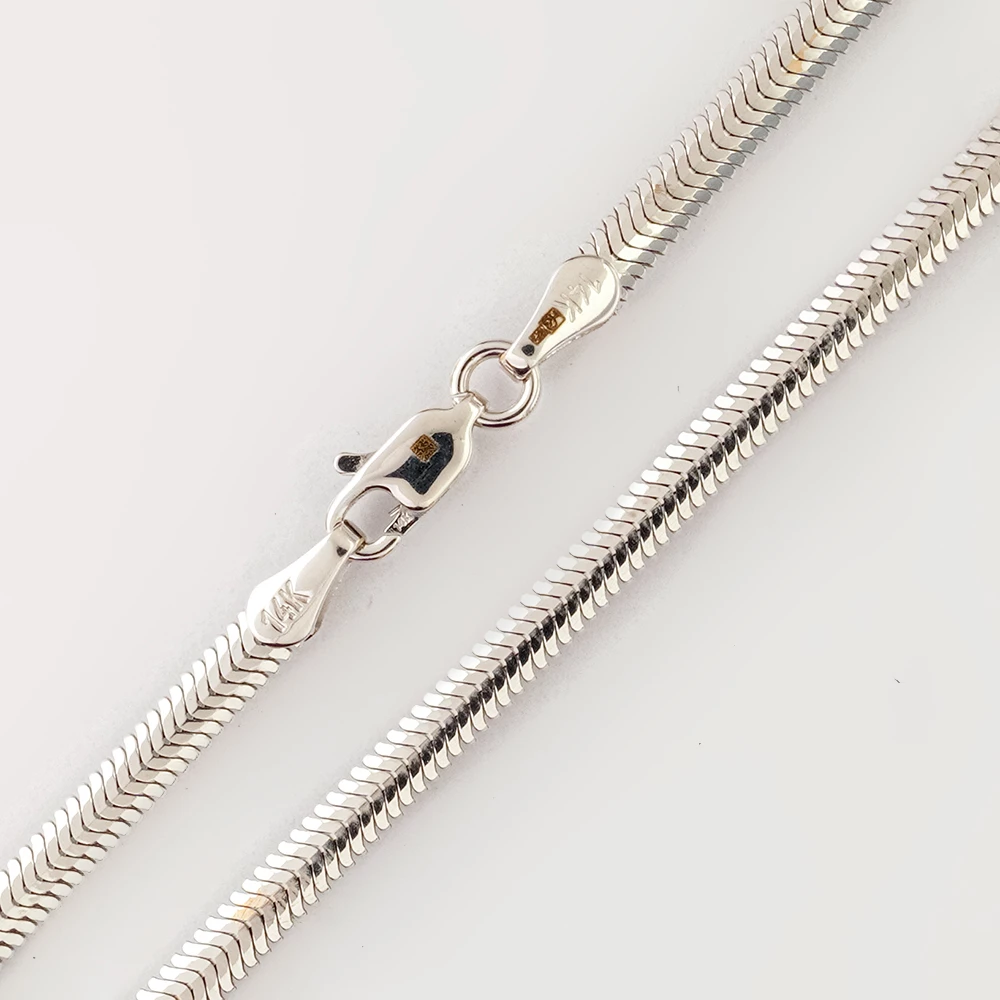 Цепь из белого золота 585 пробы