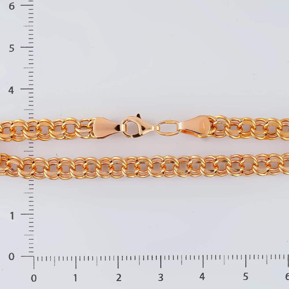 Цепь из красного золота 585 пробы