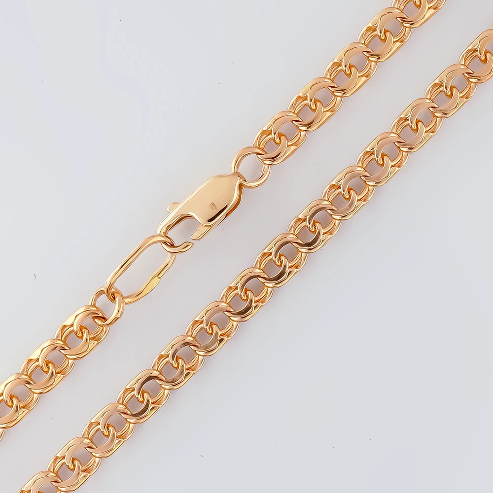 Цепь из красного золота 585 пробы