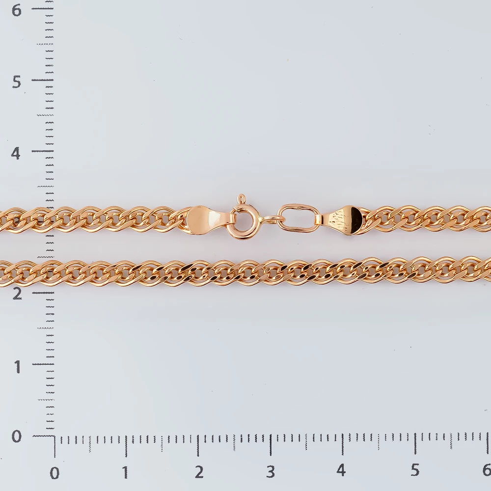 Цепь из красного золота 585 пробы