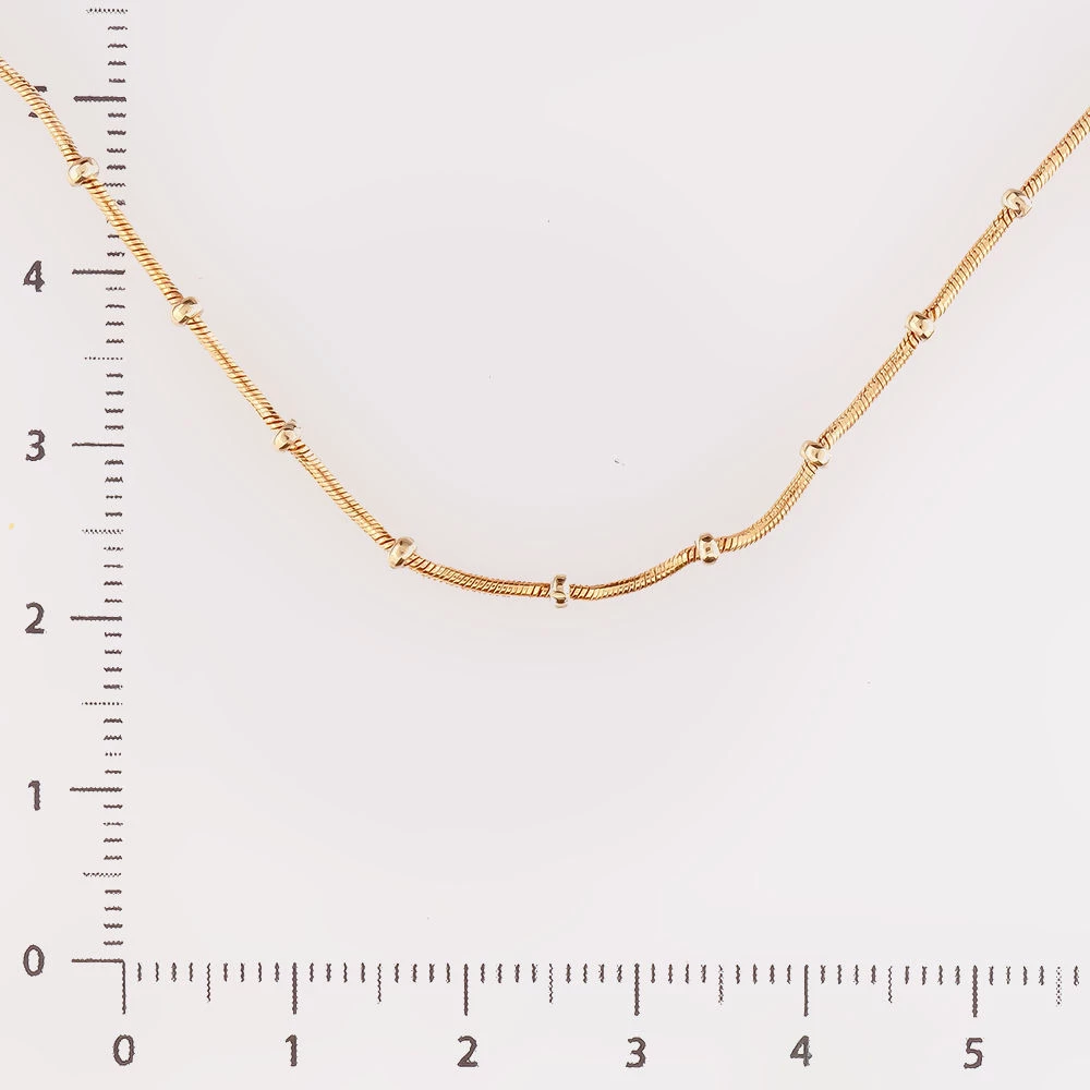 Колье из красного золота 585 пробы