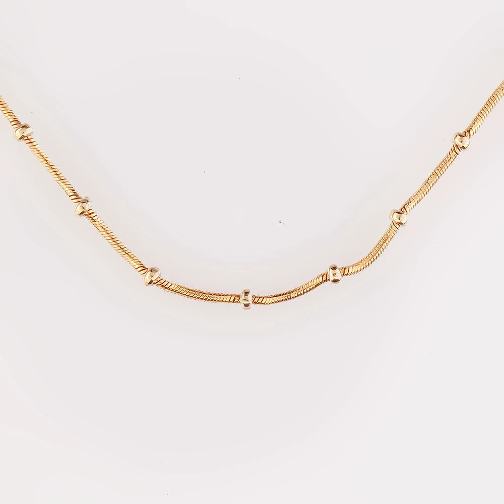 Колье из красного золота 585 пробы